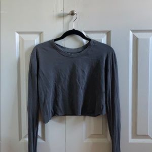 Vintage long sleeve crop top (xs)